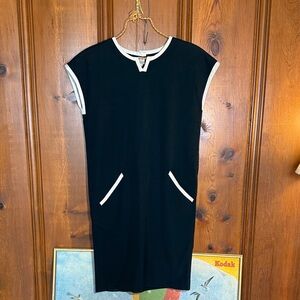 Vintage Bill Blass Black and White Dress